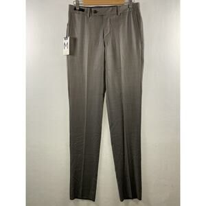 Ted Baker Endurance Mens Jefferson Dress Pants Sz 30R 100% Wool Unhemmed New